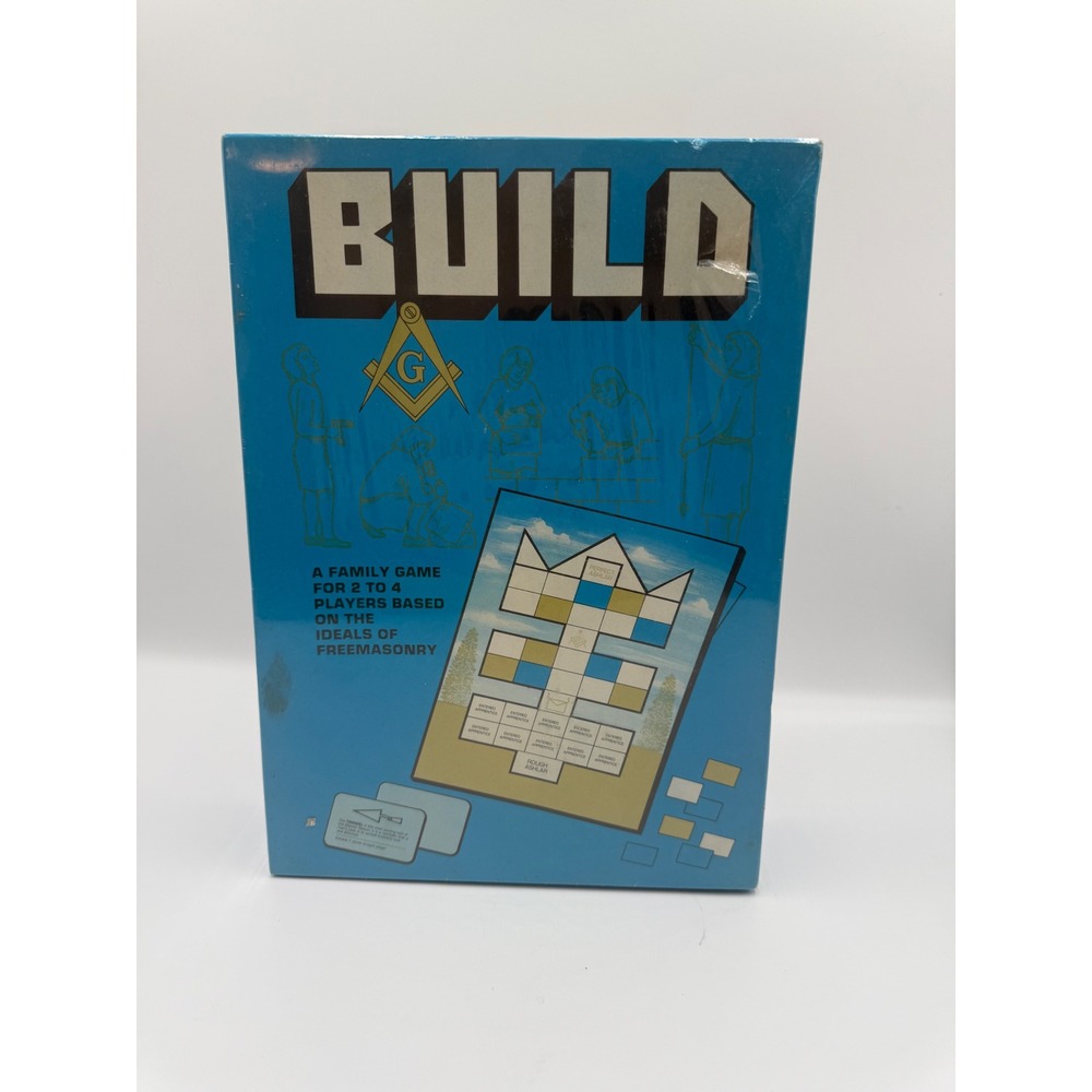 Vintage Build Freemasonry Board Game Masonic Family Strategy Game Factory Sealed